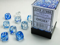 Nebula Dark Blue/White 36x W6 12mm Dice  gallery