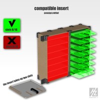 Palette und Pinsel Einsatz für Tragbare Hobby Station (