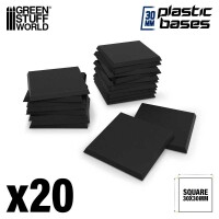 Plastik Bases Eckig 30x30mm (20)