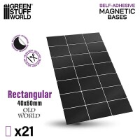 Magnetbases Eckig 40x60mm 21x selbstkleb gallery