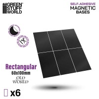 Magnetbases Eckig 60x100mm 6x selbstkleb gallery