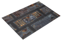Gamemat Double Sided Quarantine Zone and Fallout Zone 6x4 2