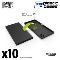 Plastik Bases Rechteckig 30x60mm (10) 2