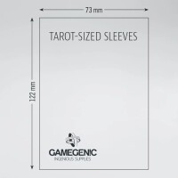 Gamegenic 50 Matte Tarot Card Game Sleeves 73x122mm Clear / 