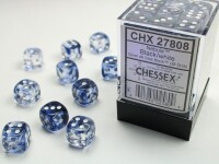 Nebula Black/White 36x W6 12mm Dice Set gallery