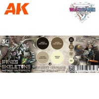 AK Interactive Wargame Color Set Bones and Skeletons 2