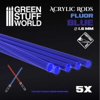 Acryl Stäbe Fluor Blau 1,6mm rund gallery