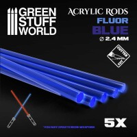 Acryl Stäbe Fluor Blau 2,4mm rund gallery