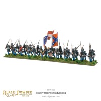 Black Powder American Civil War Infantry Regiment Advancing 