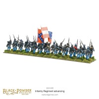 Black Powder American Civil War Infantry Regiment Advancing 