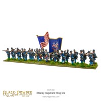 Black Powder American Civil War Infantry Regiment Firing Lin