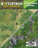 BattleTech Battlemat Alpine and Grasslands C Hex Mat