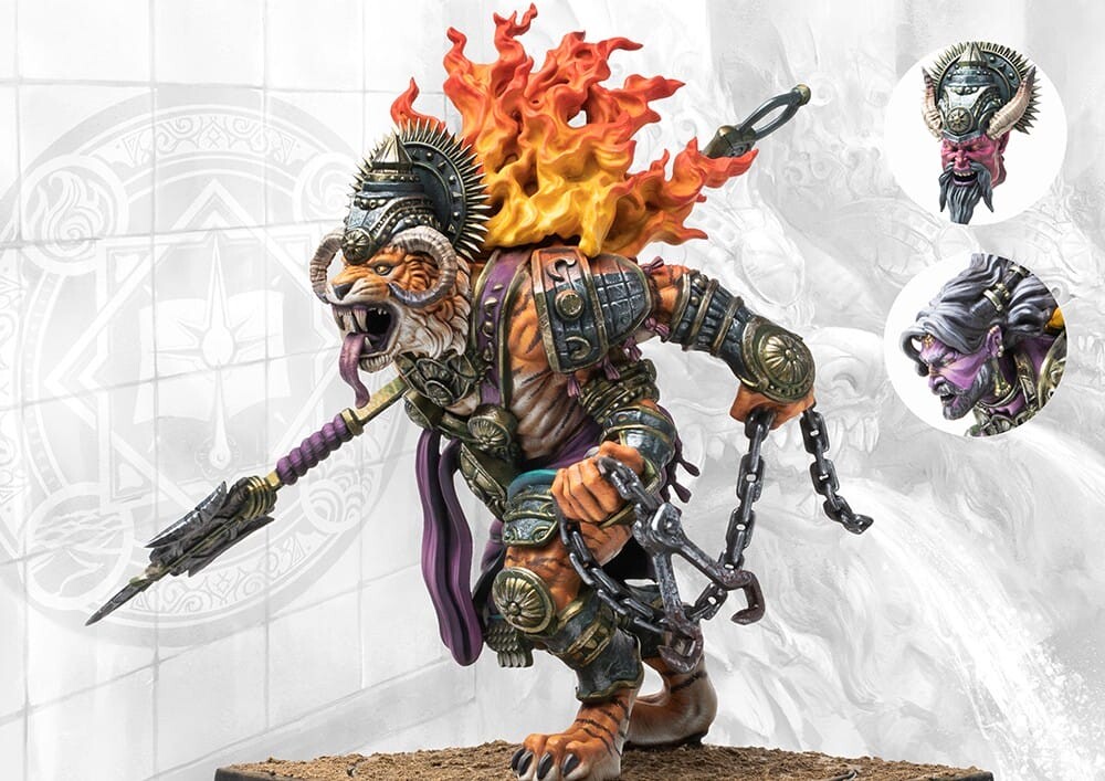 Conquest Sorcerer Kings Rakshasa Ravanar with Hindu Fork Dual Kit