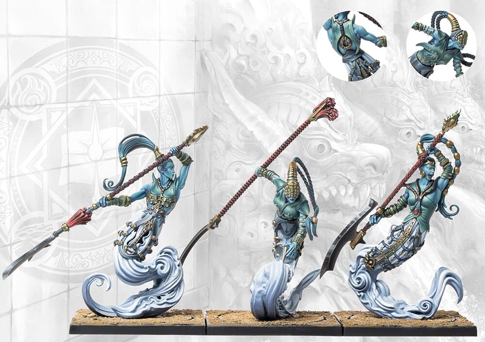 Conquest Sorcerer Kings Steelheart Djinn with Polearms Dual Kit