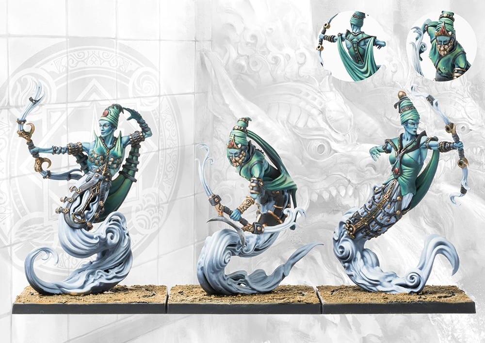 Conquest Sorcerer Kings Windborn Djinn with Bows Dual Kit