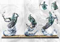 Conquest Sorcerer Kings Windborn Djinn with Bows Dual Kit