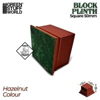 Quadratischer Ausstellungssockel 5x5x5cm Haselnussbraun 2