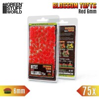 Blumenbüschel Tufts Rote Blumen 6mm 2