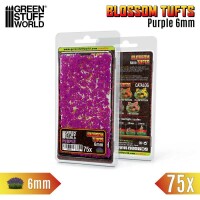 Blumenbüschel Tufts Violette Blumen 6mm 2