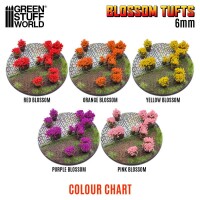 Blumenbüschel Tufts Violette Blumen 6mm 3