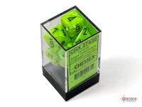 Vortex Bright Green/Black RPG Dice Set 2