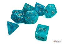 Cirrus Aqua/Silver RPG Dice Set gallery