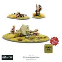 British 8th Army Weapons Teams 28mm