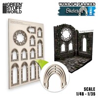 Miniatur Fenster Skelette klein