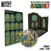 Farbglasfenster Elfen groß gallery