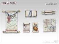 Karte und Schriftrollen Set (6)