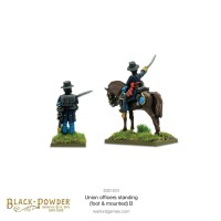 Black Powder American Civil War Union Officers Standing (Foo