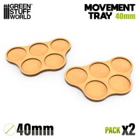 MDF Movement Trays 40mm x5 Skirmish 1