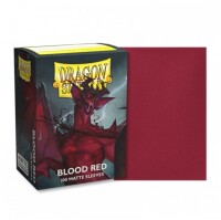 Dragon Shield Matte Blood Red 100 protective Sleeves 1
