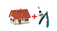Faller Bastelhaus H0 creme/rot Aktionsset 2