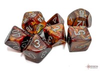 Lustrous Gold/Silver RPG Dice Set gallery