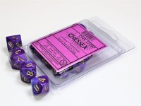 Lustrous Purple/Gold 10x W10 Dice Set gallery