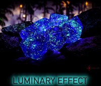 Nebula Nocturnal/Blue Luminary RPG Dice Set 3