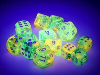 Nebula Spring/White Luminary 36x 12mm W6 Dice Set 2