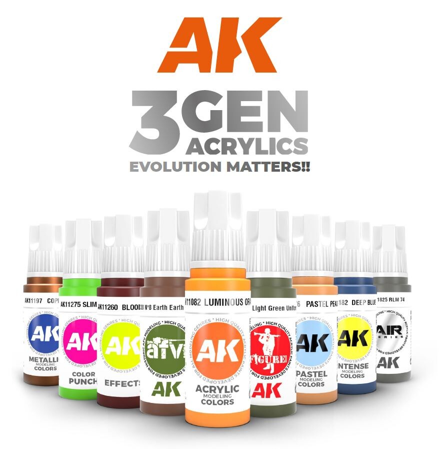 AK Interactive 3rd Gen. Acryl Farben 17ml - Einzeln wählbar