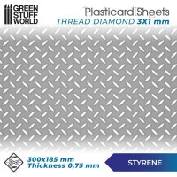 GSW Plasticcart Sheet 3x1mm Diamanten 300x185x0,75mm (1)