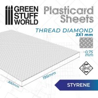 GSW Plasticcart Sheet 3x1mm Diamanten 300x185x0,75mm (1) 2