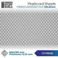 GSW Plasticcart Sheet 1x0,35mm Diamanten 300x185x0,75mm (1)