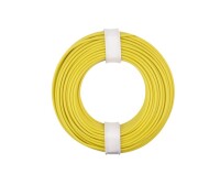 Kupferschalt Litze gelb Ø 0,25mm / 10m