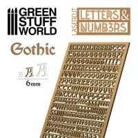 Buchstaben und Zahlen Gotisch 6mm 2