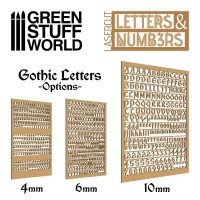 Buchstaben und Zahlen Gotisch 6mm 3
