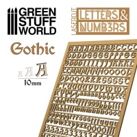 Buchstaben und Zahlen Gotisch 10mm 2