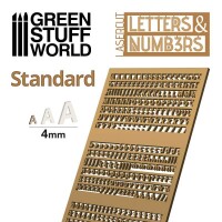 Buchstaben und Zahlen Standard 4mm 2