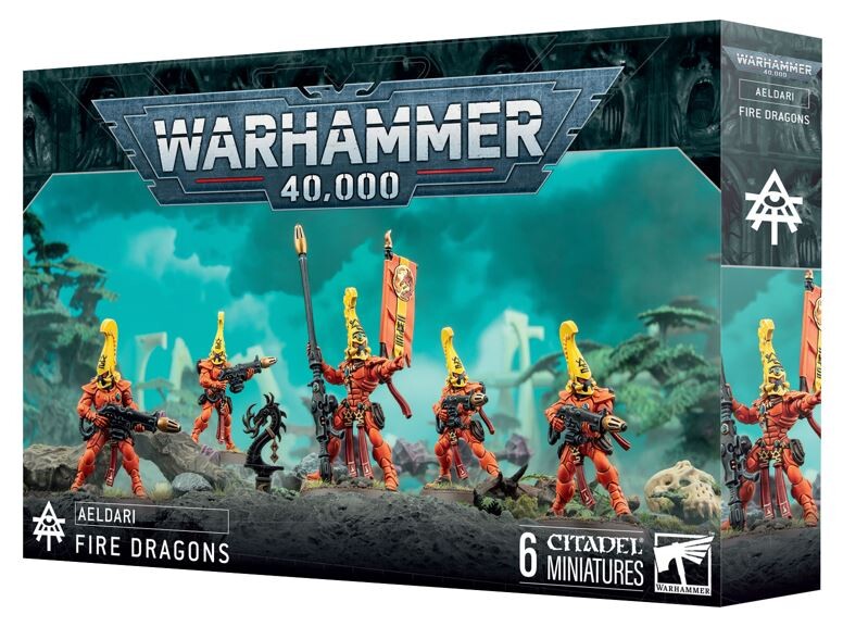 Games Workshop Unisex Orange Figurine Warhammer 40K - Aeldari Dragon Flamboyants - Bild 3
