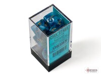 Phantom Teal/Gold RPG Dice Set 2