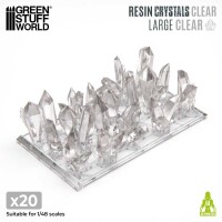 Harzkristalle Transparent groß 2